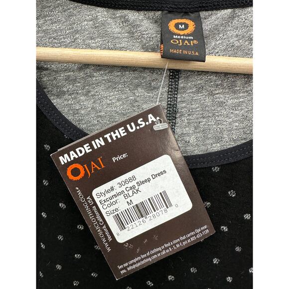 Ojai Excursion Black Polka Dot Dress Size M NWT Fit & Flare Viscose Stretch - Picture 6 of 9